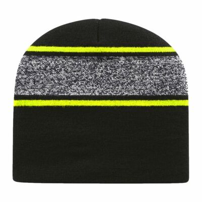 USA-Made Variegated Striped Beanie Thumbnail