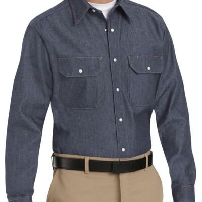 Deluxe Denim Long Sleeve Shirt - Tall Sizes Thumbnail
