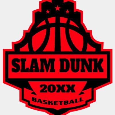 SLAM DUNK Basketball Logo Template Thumbnail