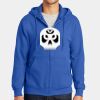 Tall Essential Fleece Full Zip Hooded Sweatshirt Thumbnail