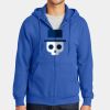 Tall Essential Fleece Full Zip Hooded Sweatshirt Thumbnail