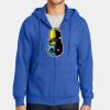 Tall Essential Fleece Full Zip Hooded Sweatshirt Thumbnail