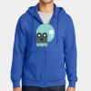 Tall Essential Fleece Full Zip Hooded Sweatshirt Thumbnail