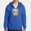 Tall Essential Fleece Full Zip Hooded Sweatshirt Thumbnail