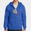 Tall Essential Fleece Full Zip Hooded Sweatshirt Thumbnail